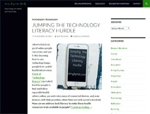 Tablet Screenshot of amybucherphd.com